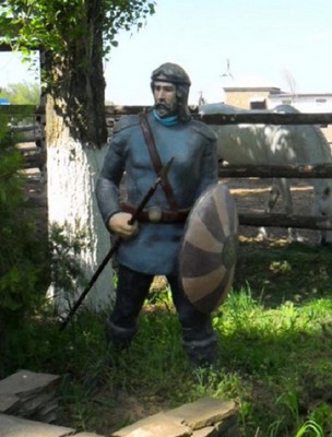 "У костра" . Sculptural composition "By the Campfire"