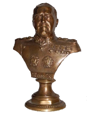 Жуков Георгий Константинович Bronze sculpture of Zhukov Georgy Konstantinovich