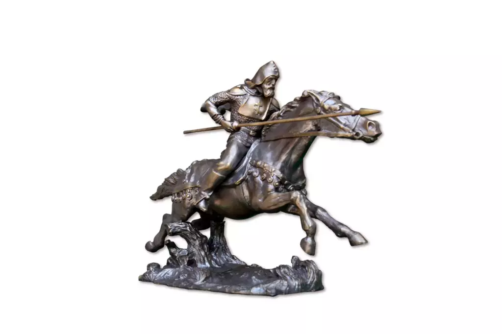 Бронзовая скульптура Преподобный Александр Пересвет, Bronze sculpture of Reverend Alexander Peresvet